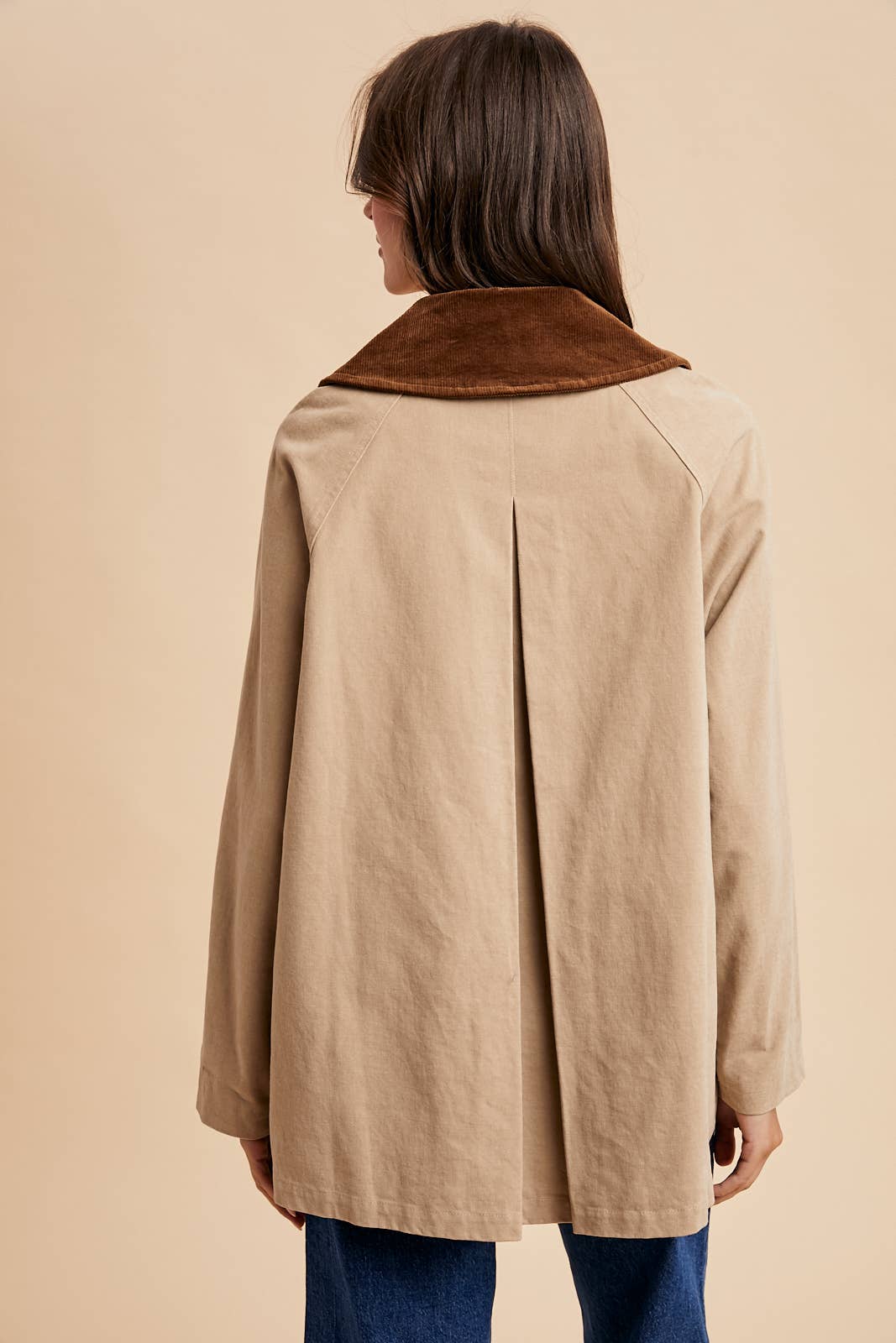 CORDUROY COLLARED COTTON CHORE JACKET