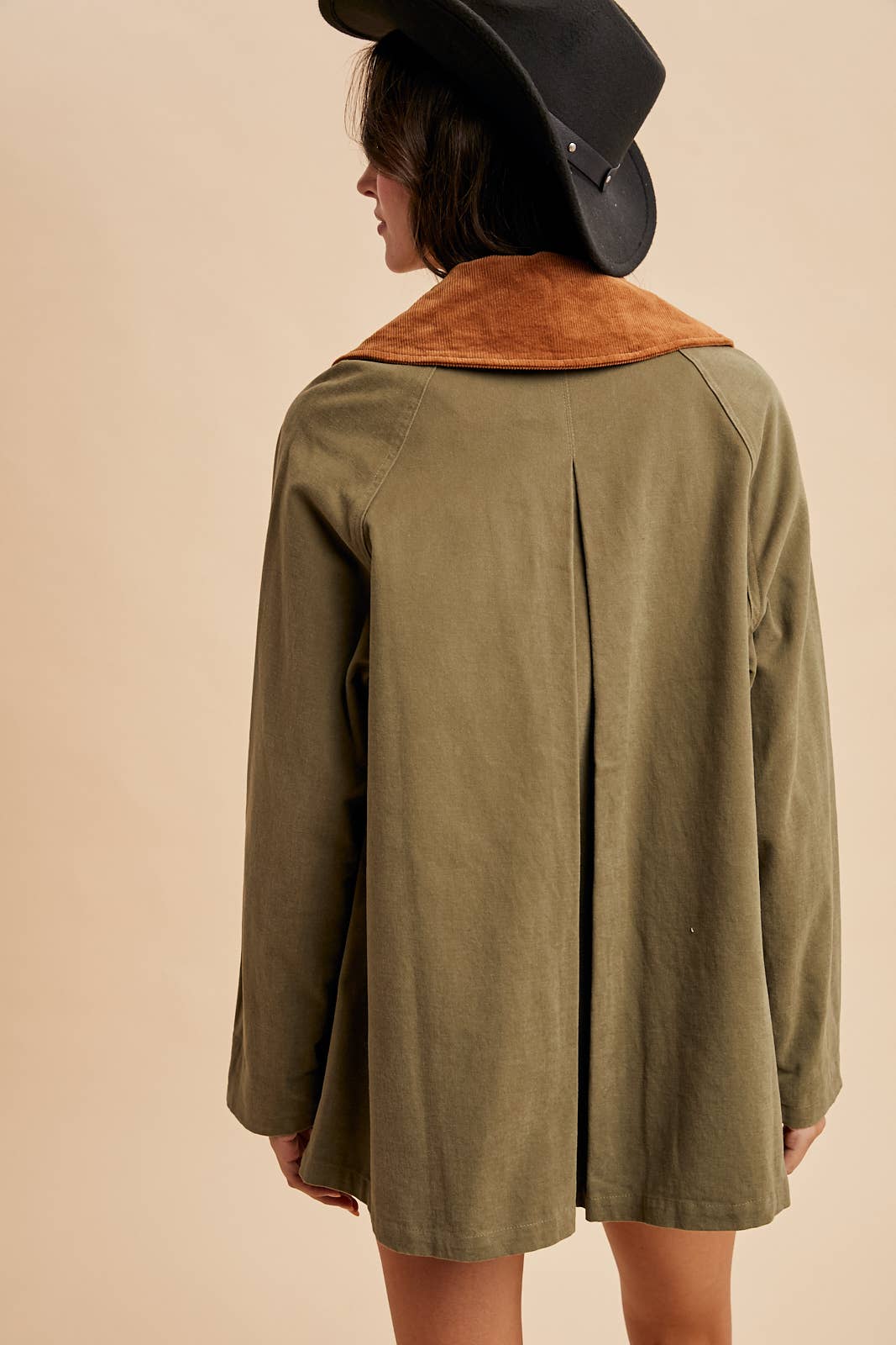 CORDUROY COLLARED COTTON CHORE JACKET
