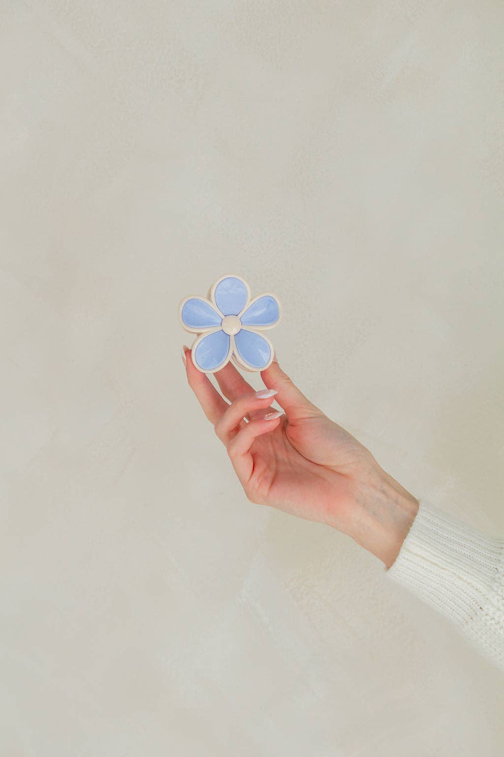 Baby Blue Flower Claw Clip
