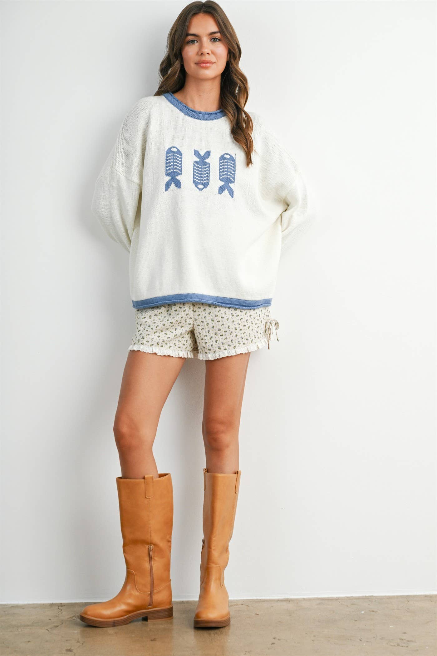 Meadow Bloom Ruffle Shorts-BMP8507