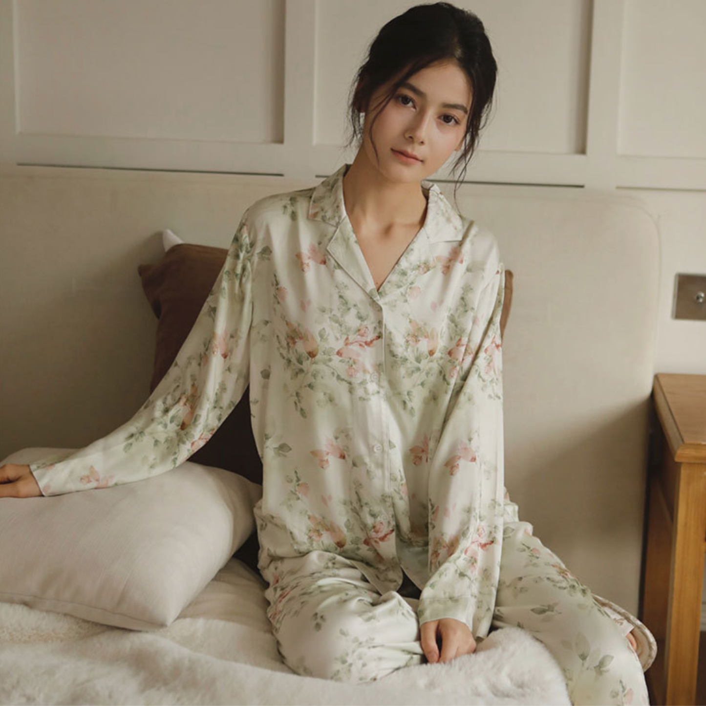 Floral Viscose Pajama Set - Giftable Lounge Sleepwear