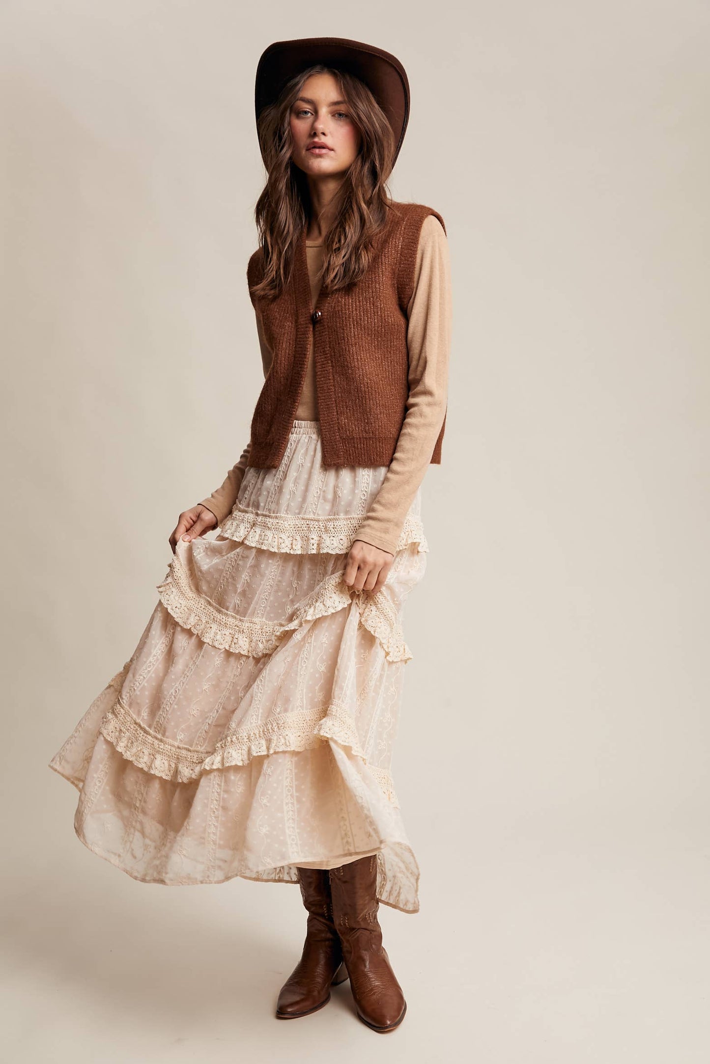 Cozy Knit Button Vest