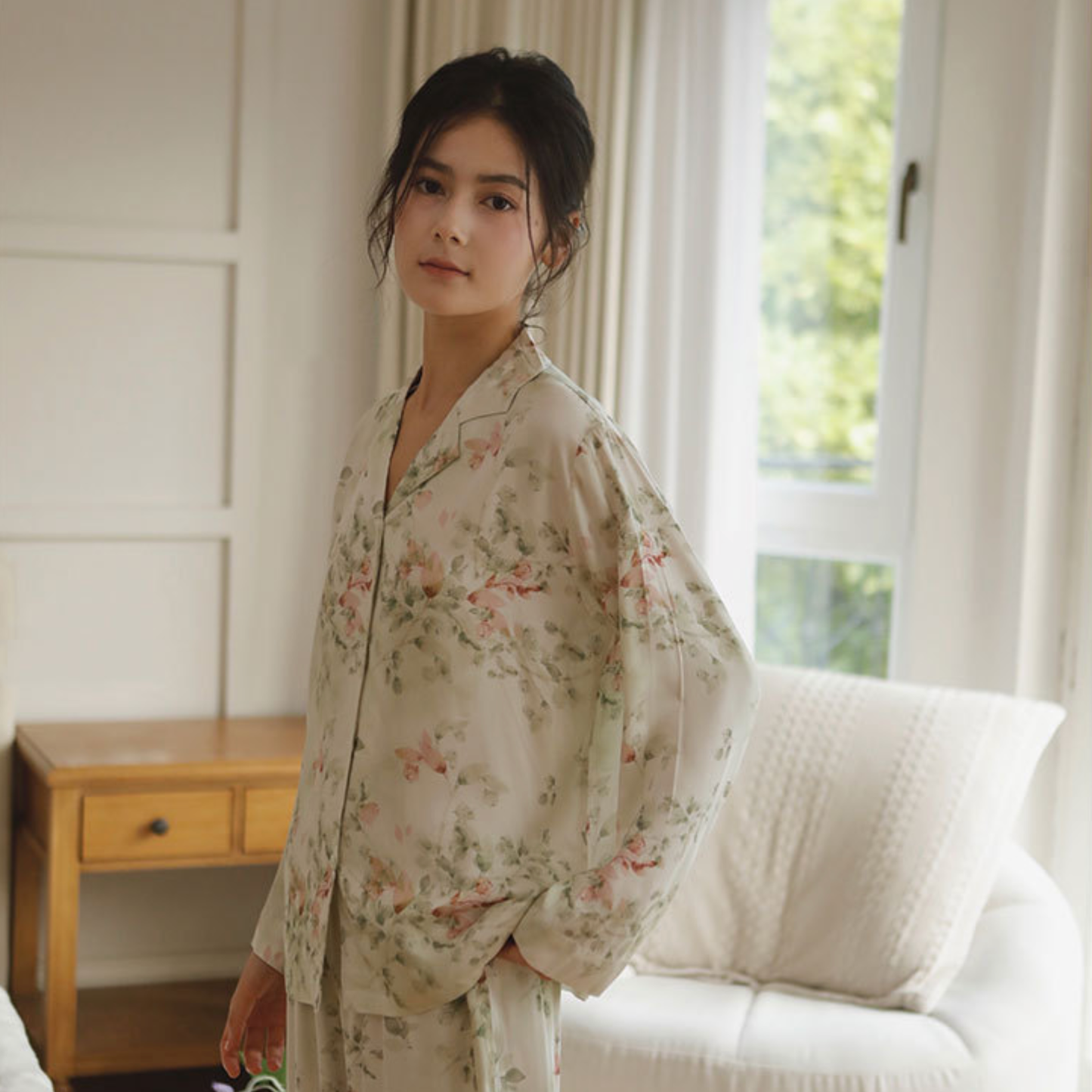 Floral Viscose Pajama Set - Giftable Lounge Sleepwear
