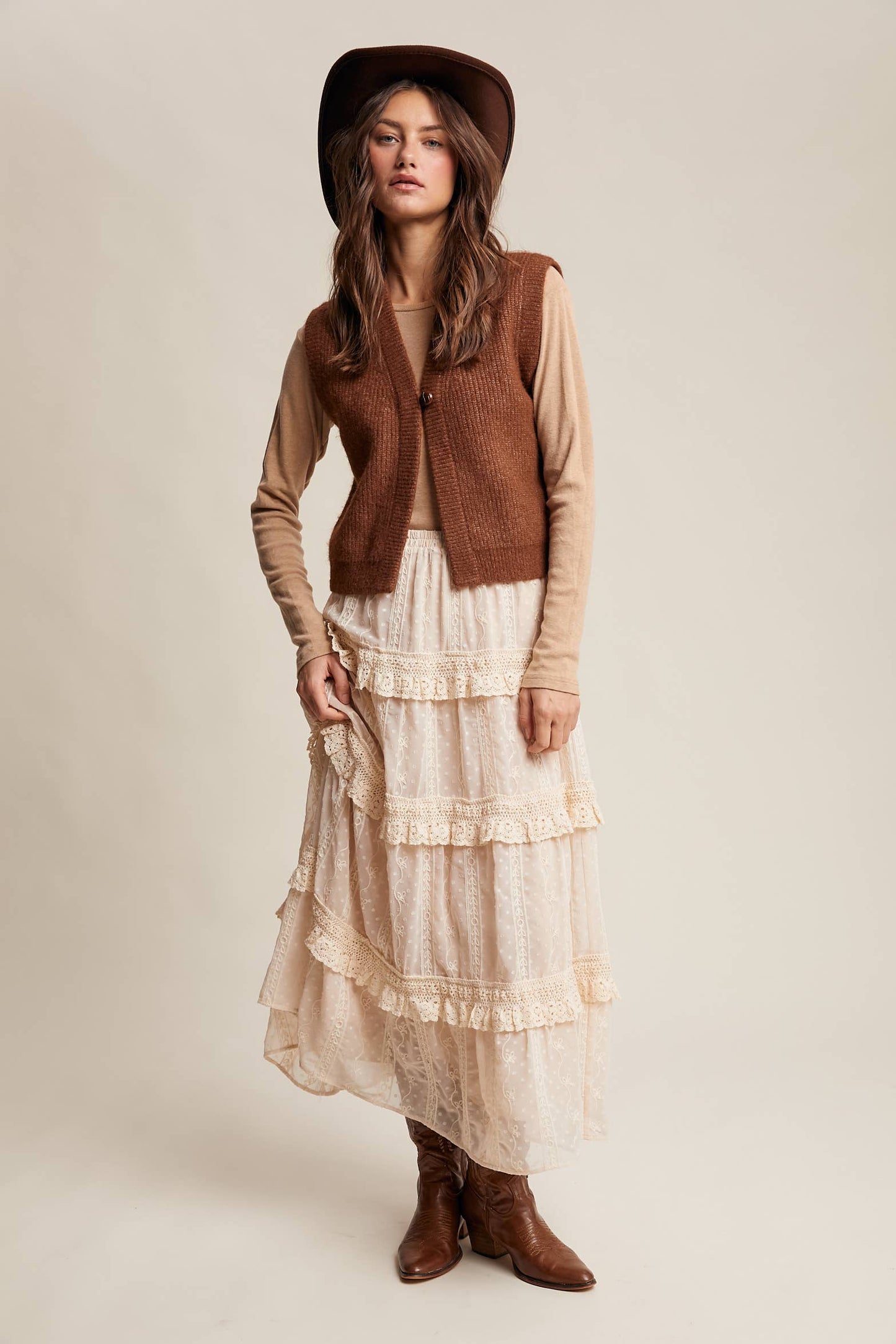 Cozy Knit Button Vest