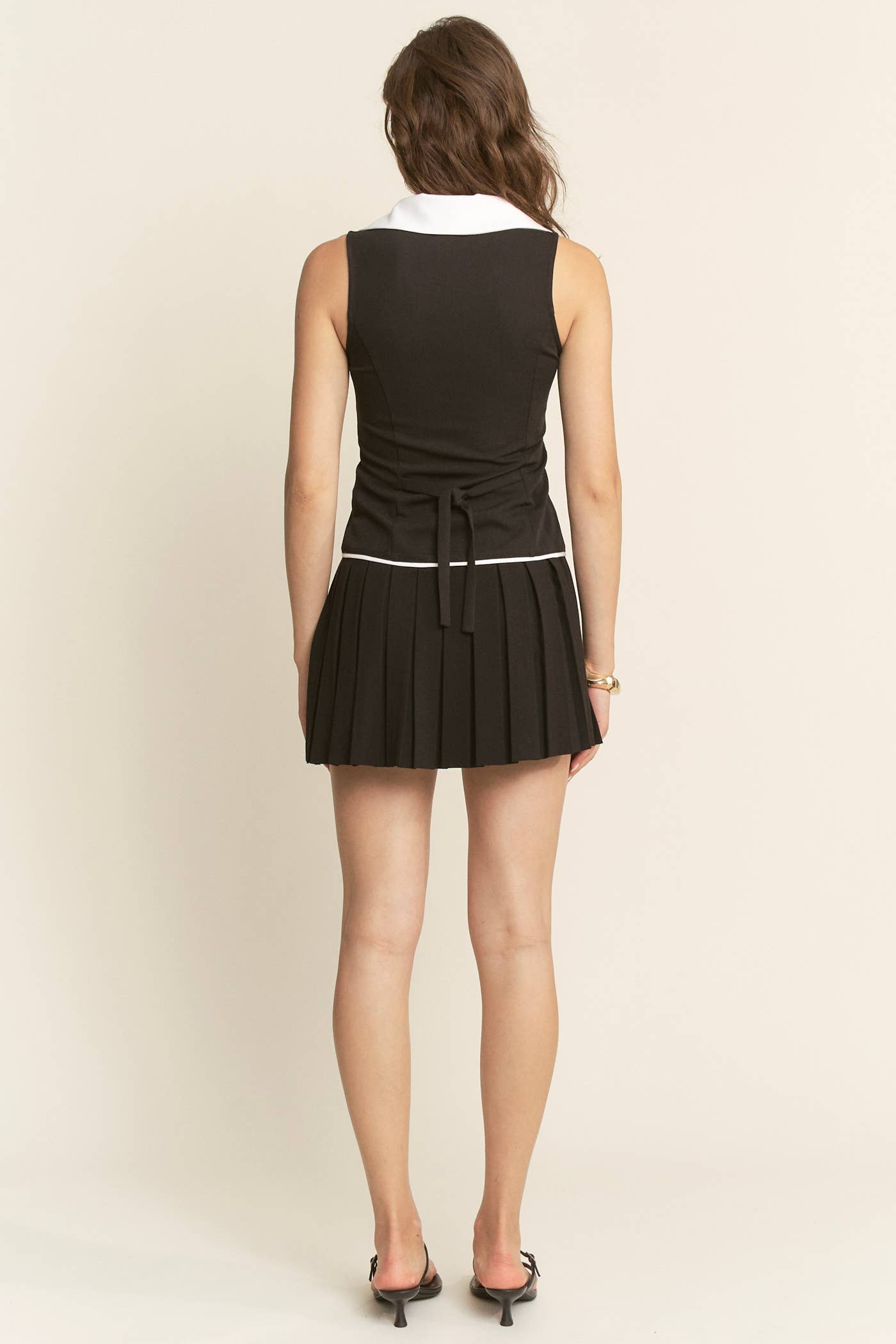 Button Down Sleeveless Top