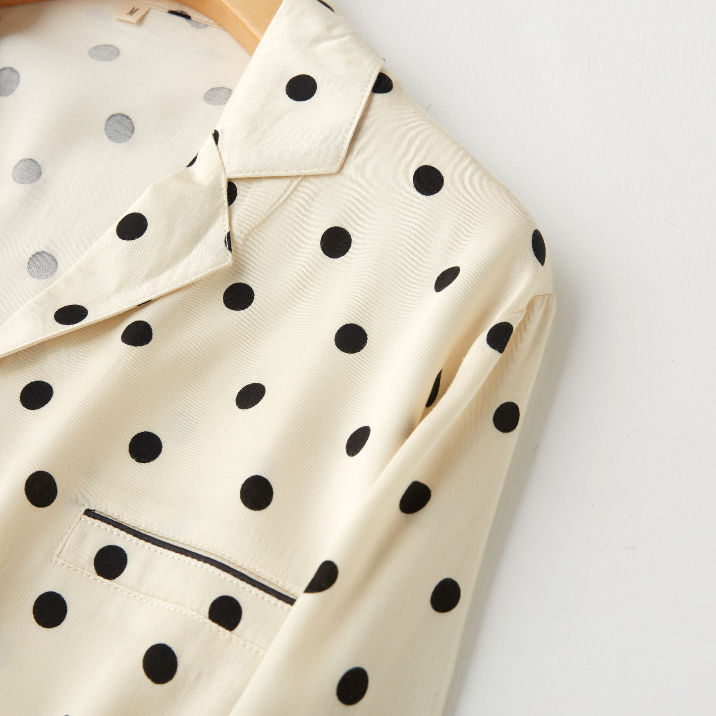 Polka Dot Viscose Pajama Set – Soft Spa & Loungewear