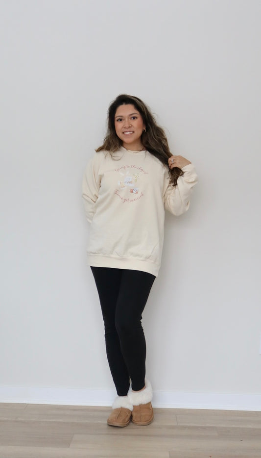 Going To the Chapel Cluster Sweater