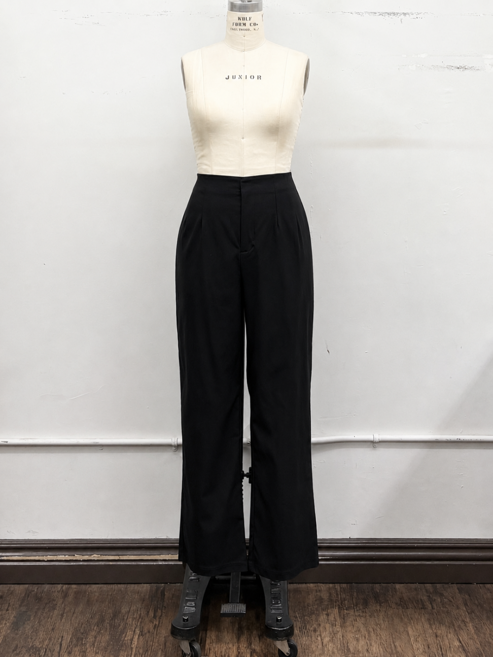 High Waist Wide Leg Tailored Pants