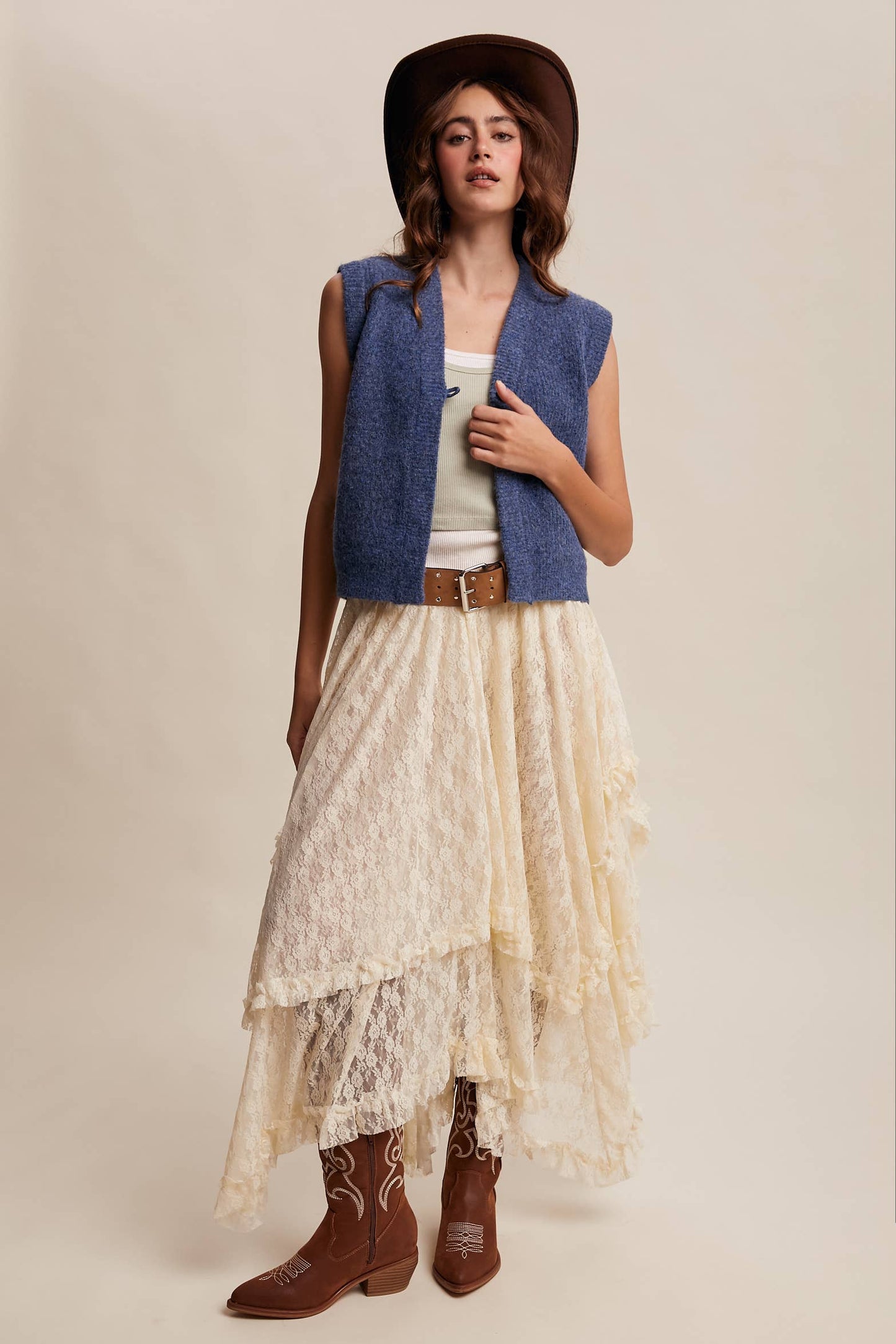 Cozy Knit Button Vest