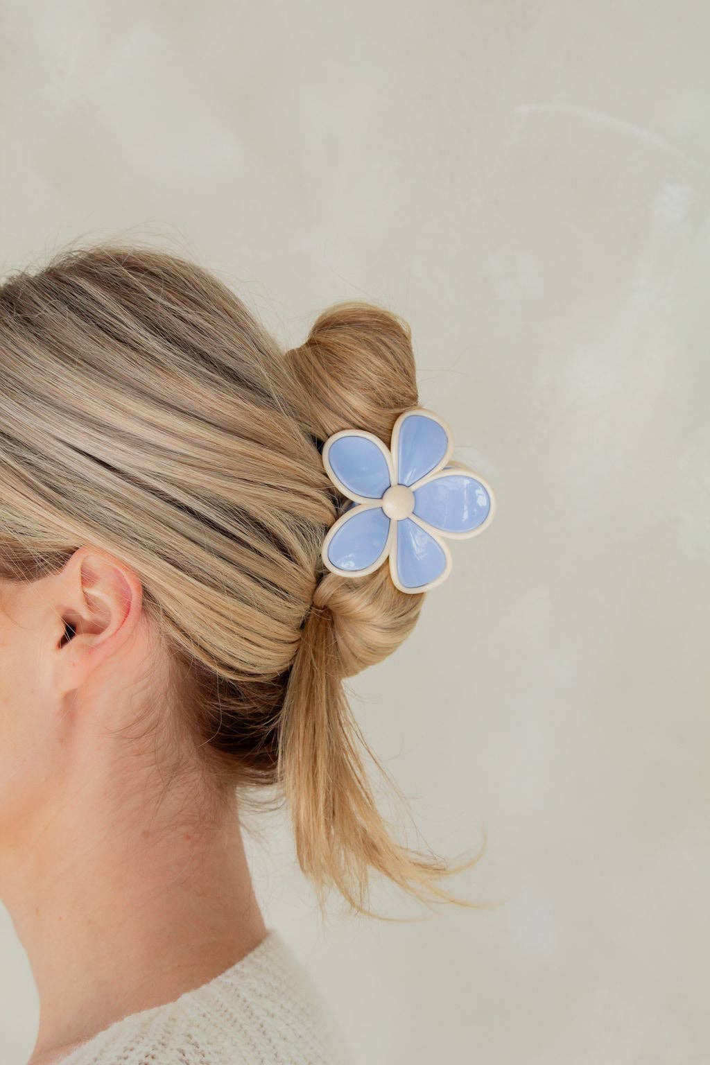 Baby Blue Flower Claw Clip